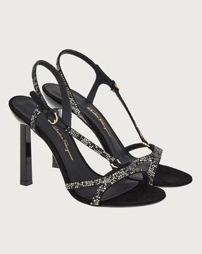 gancini high heeled sandals