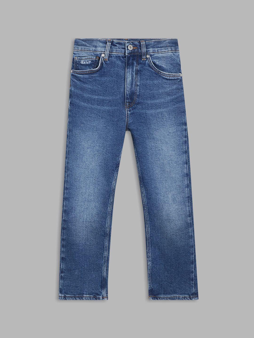 gant boys comfort relaxed fit light fade cotton jeans