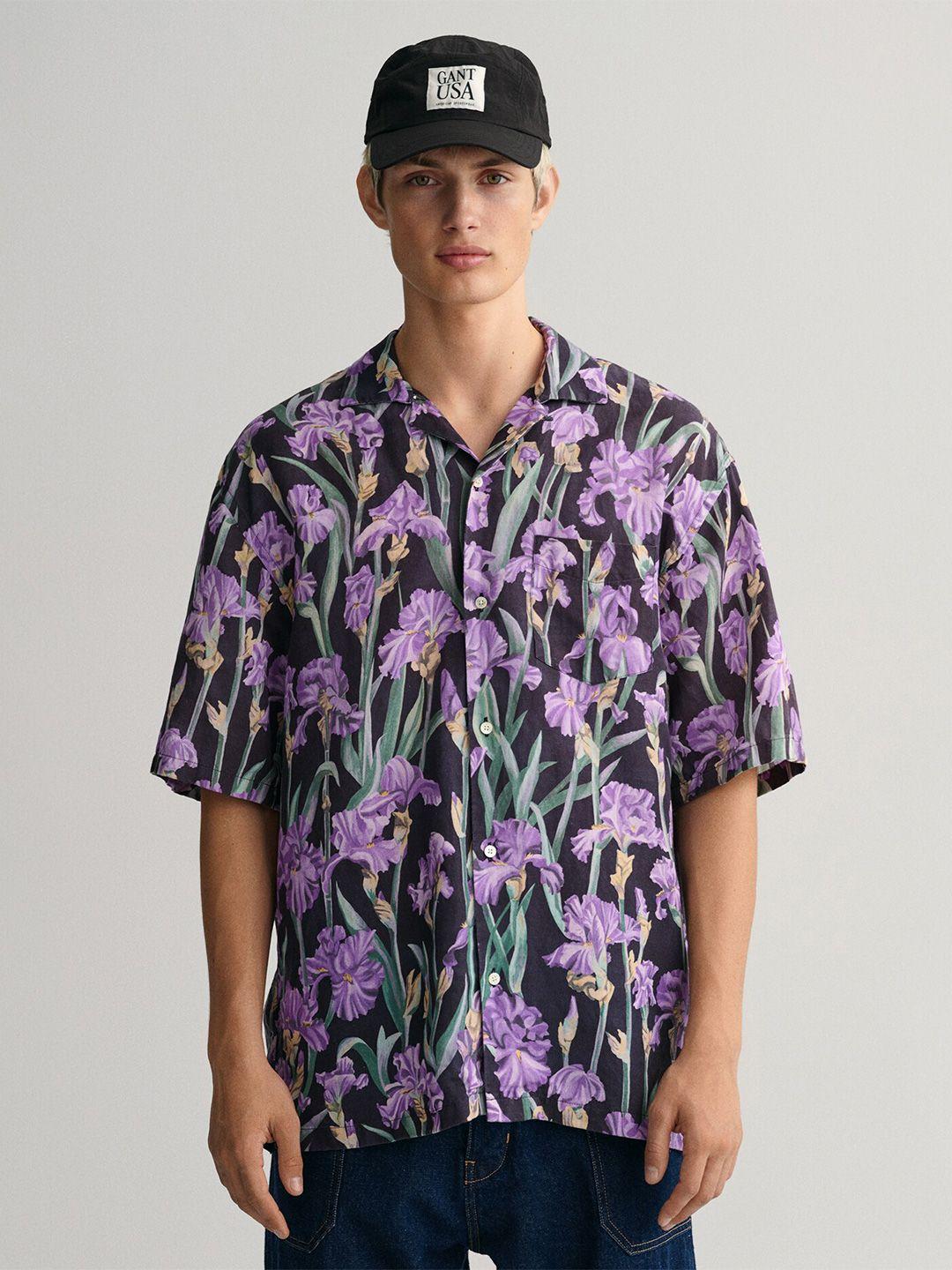 gant comfort boxy fit floral printed casual shirt