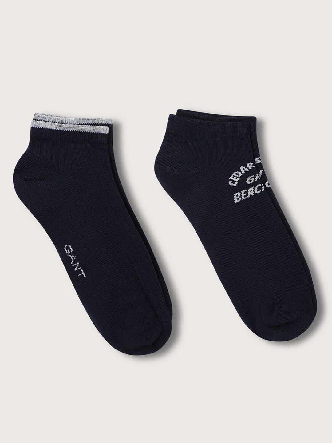 gant men pack of 2 ankle length socks