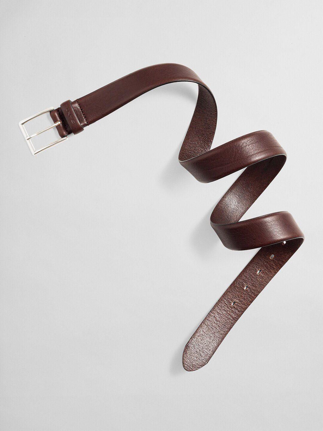 gant men tang closure slim leather belt