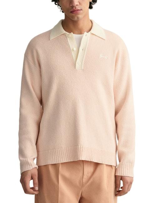 gant pink relaxed fit sweaters