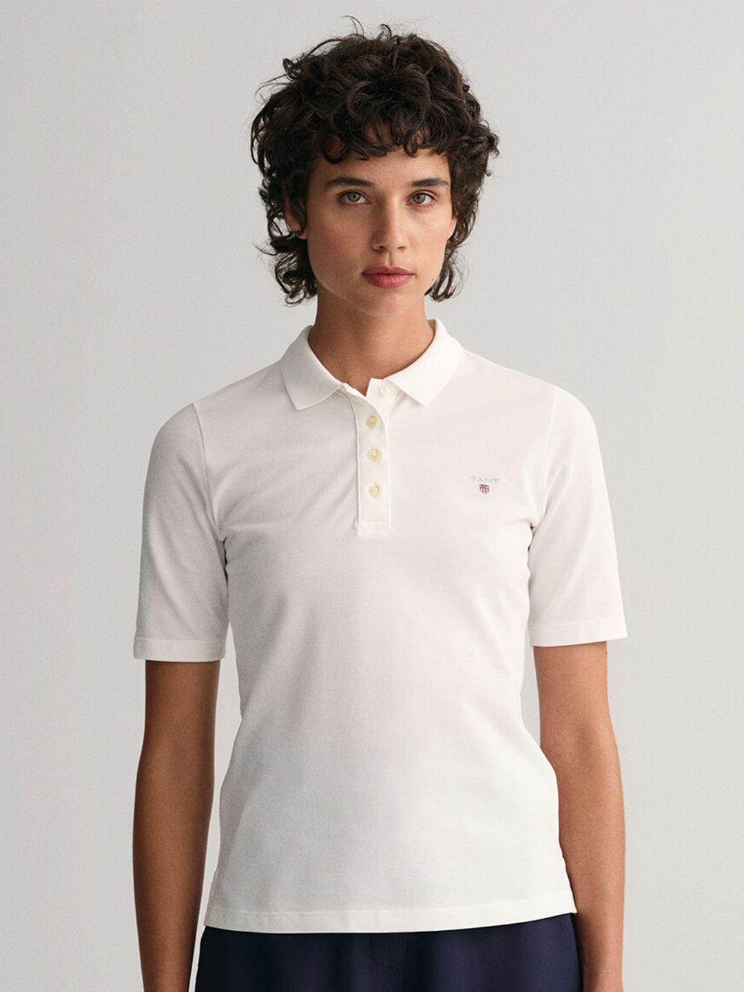 gant polo collar cotton casual t-shirt