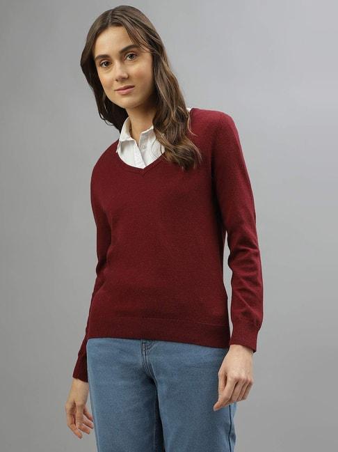 gant red loose fit sweater