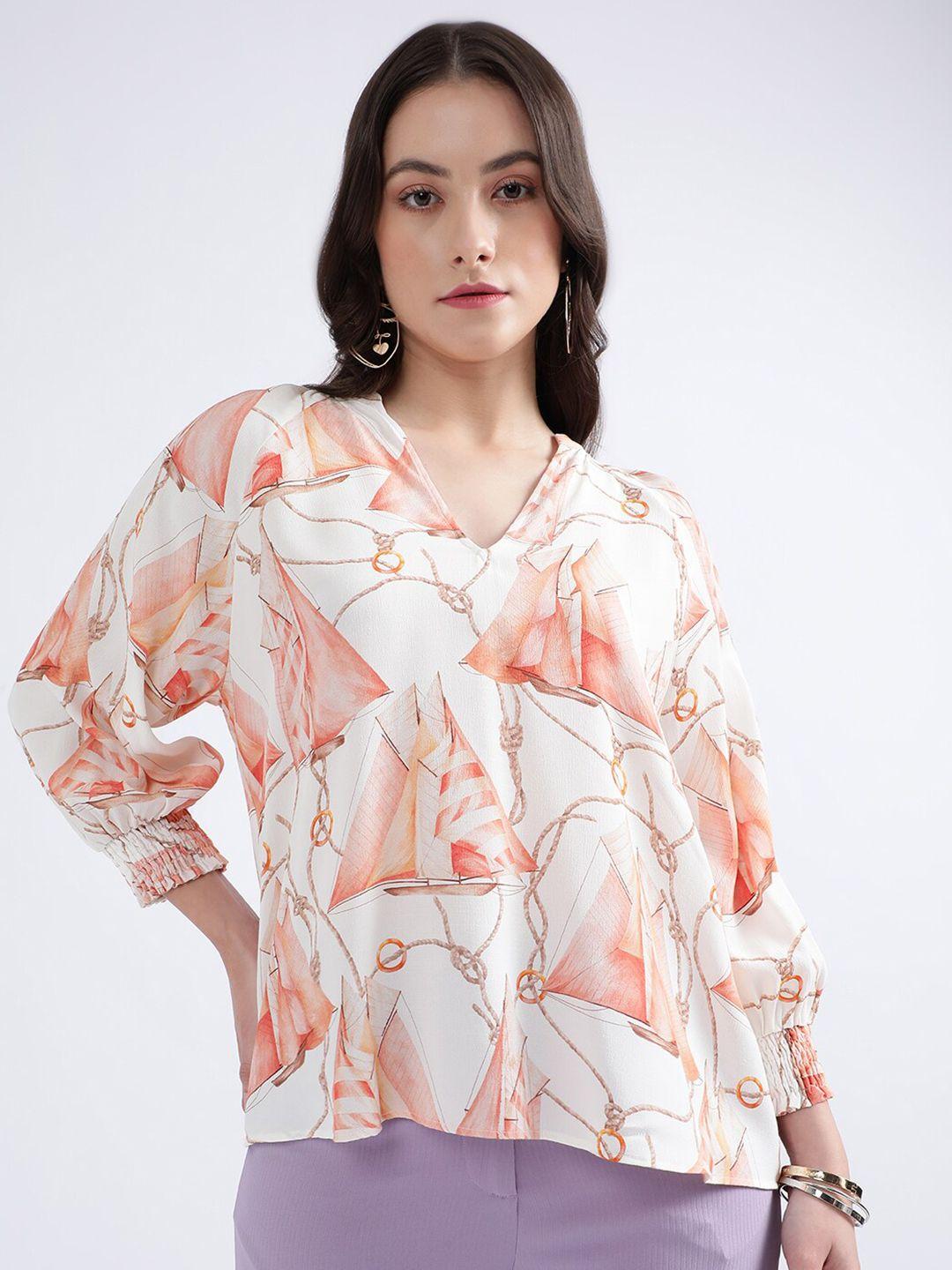 gant abstract printed regular top