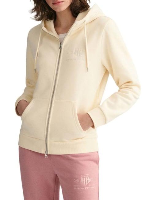 gant beige regular fit hoodie