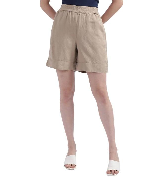 gant beige relaxed fit shorts