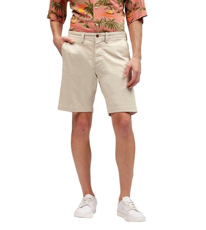 gant beige slim fit shorts