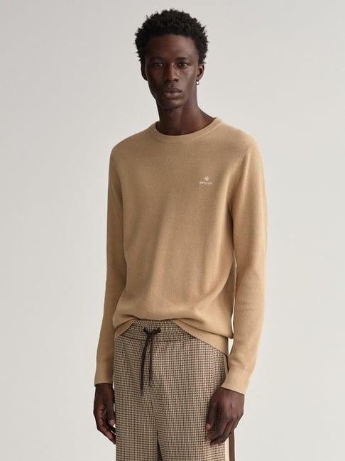 gant beige textured sweater