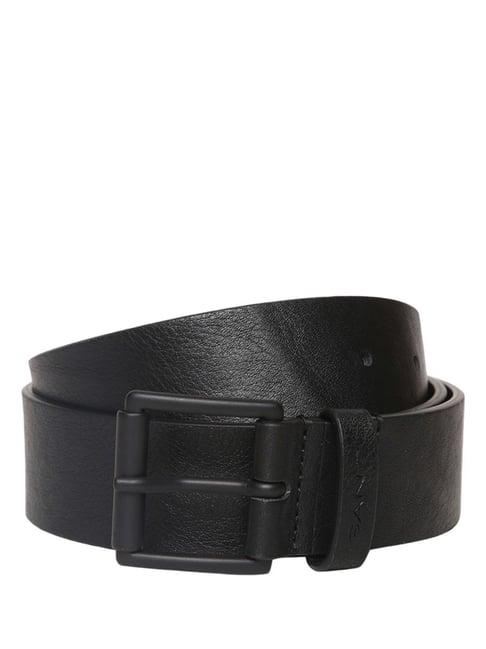 gant black casual belt