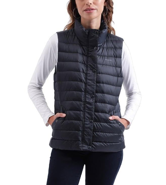 gant black fashion regular fit puffer jacket