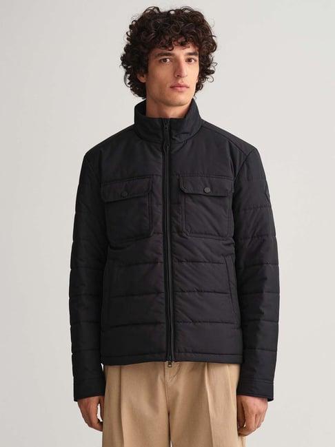 gant black full sleeves high neck jacket