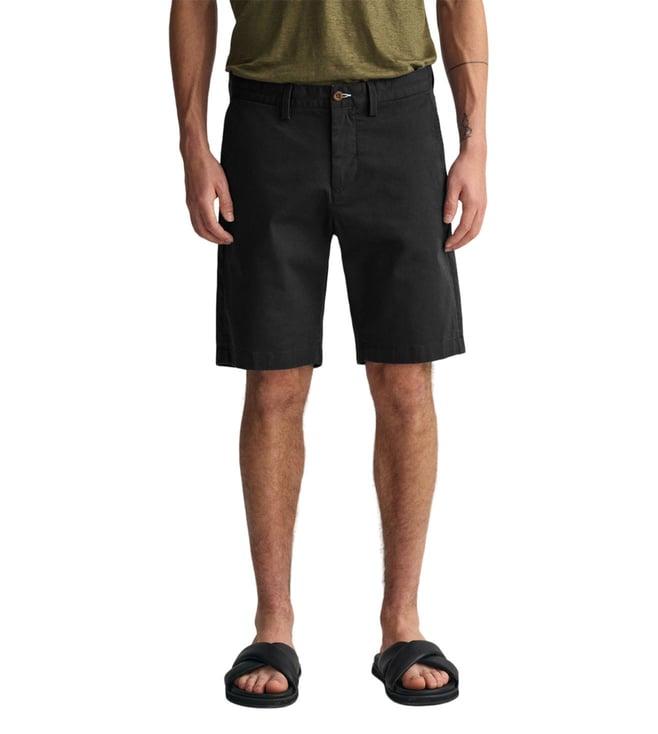 gant black slim fit shorts