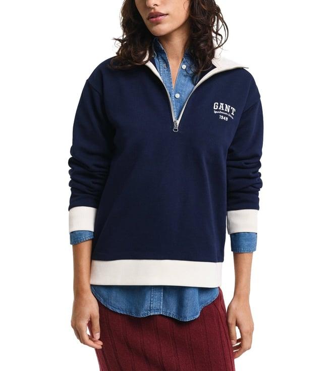 gant blue logo regular fit sweatshirt