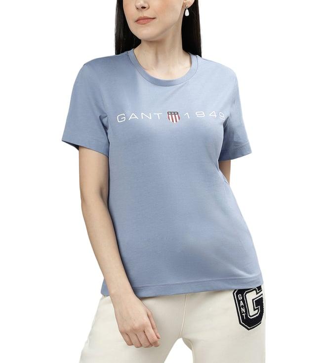 gant blue logo regular fit t-shirt