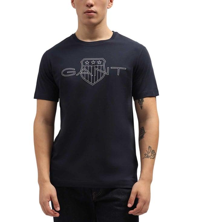 gant blue logo regular fit t-shirt