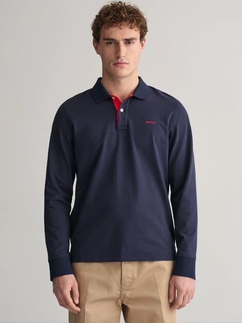 gant blue regular fit polo t-shirt