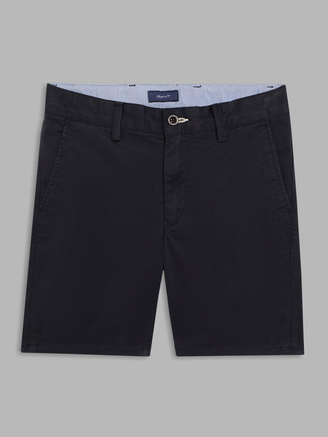 gant boys blue solid shorts