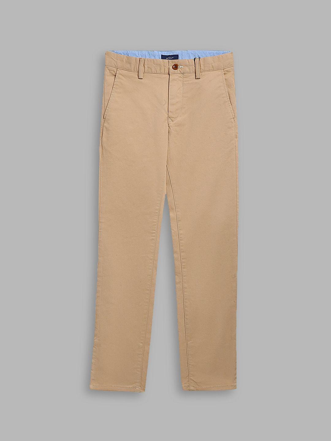 gant boys brown trousers