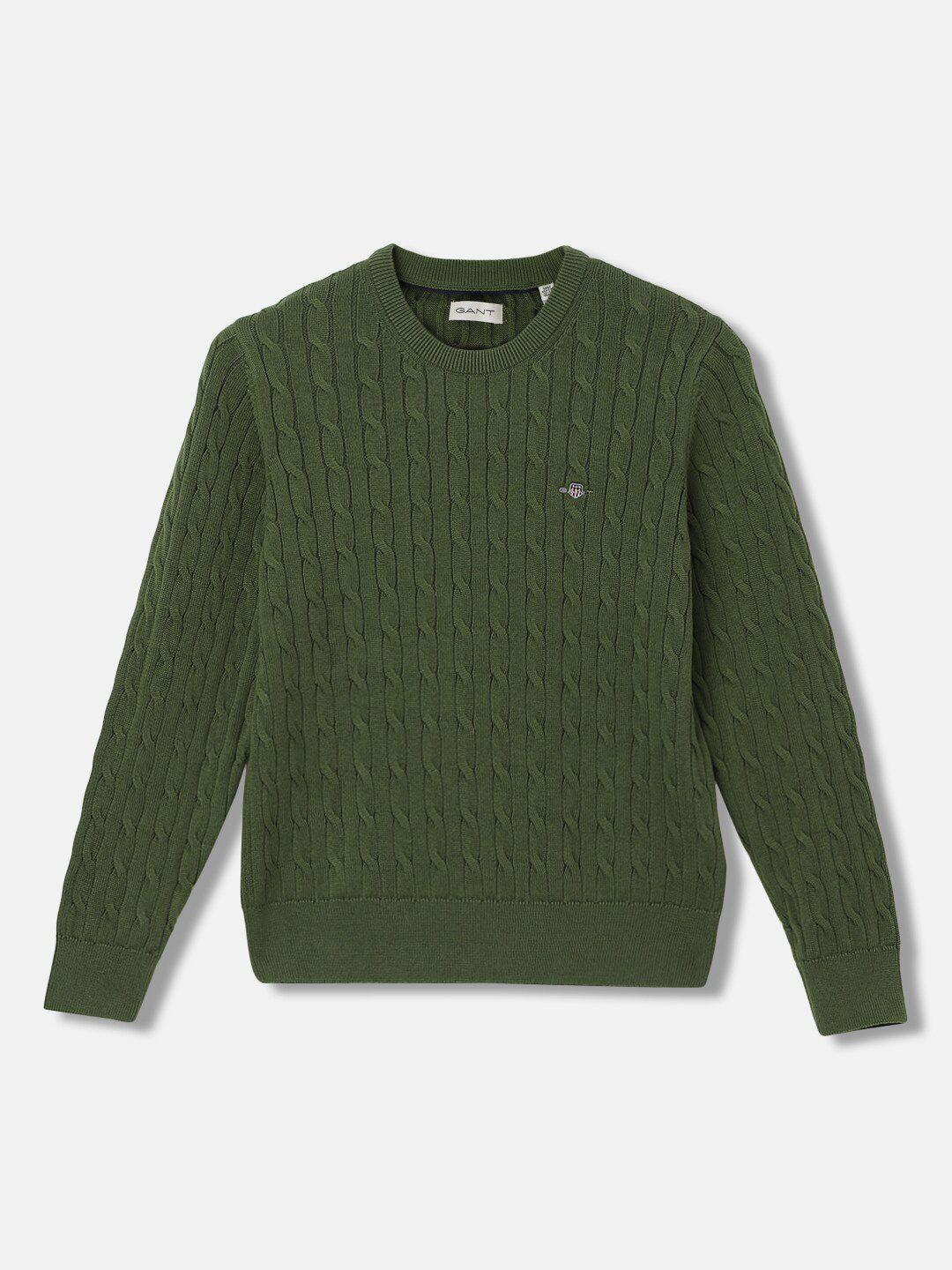 gant boys cable knit pure cotton pullover