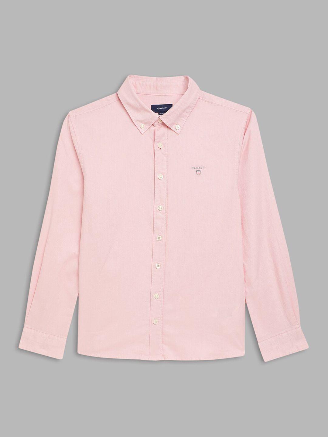 gant boys pink standard casual shirt
