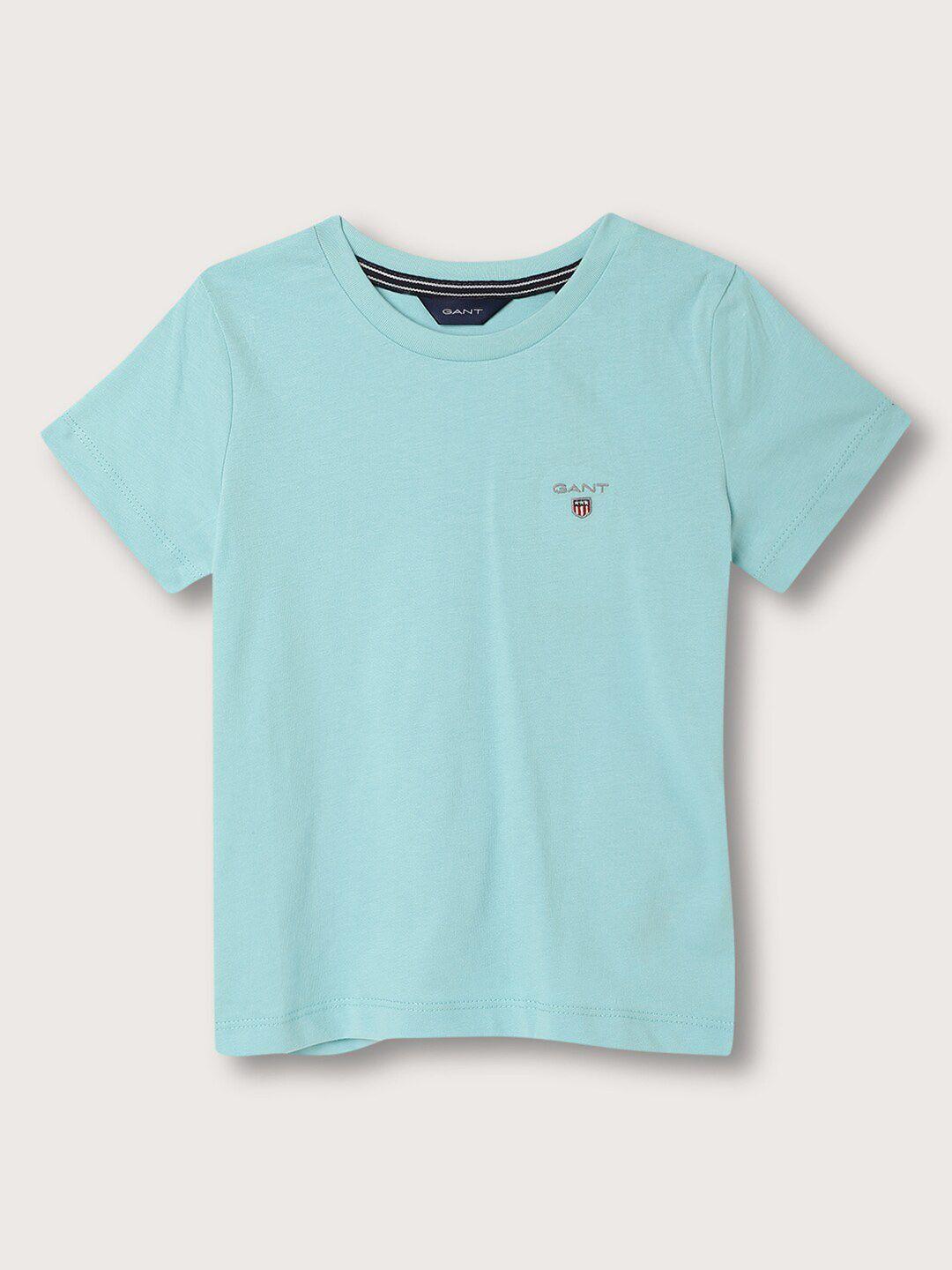 gant boys round neck cotton t-shirt