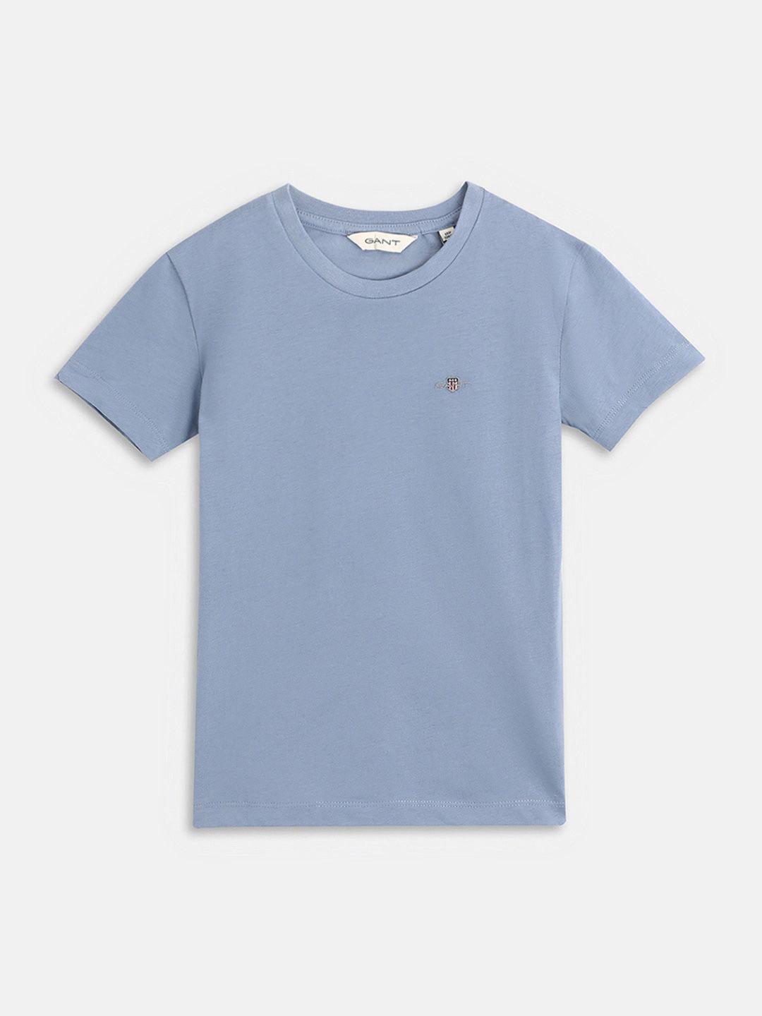 gant boys round neck cotton t-shirt