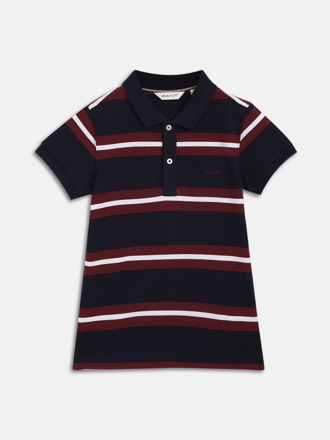 gant boys striped cotton t-shirt