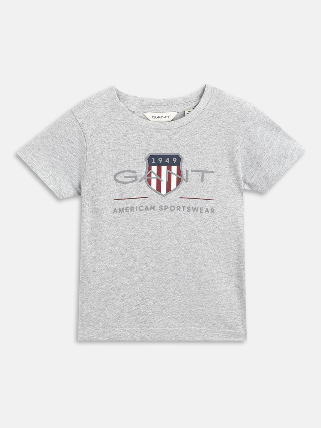 gant boys typography printed cotton t-shirt