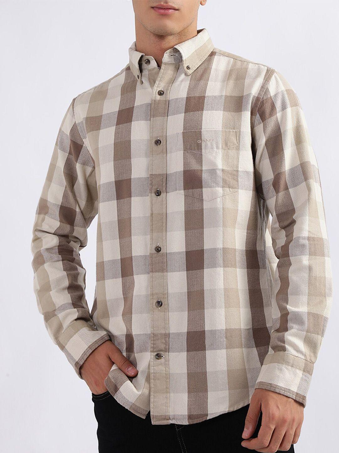 gant buffalo checked casual shirt