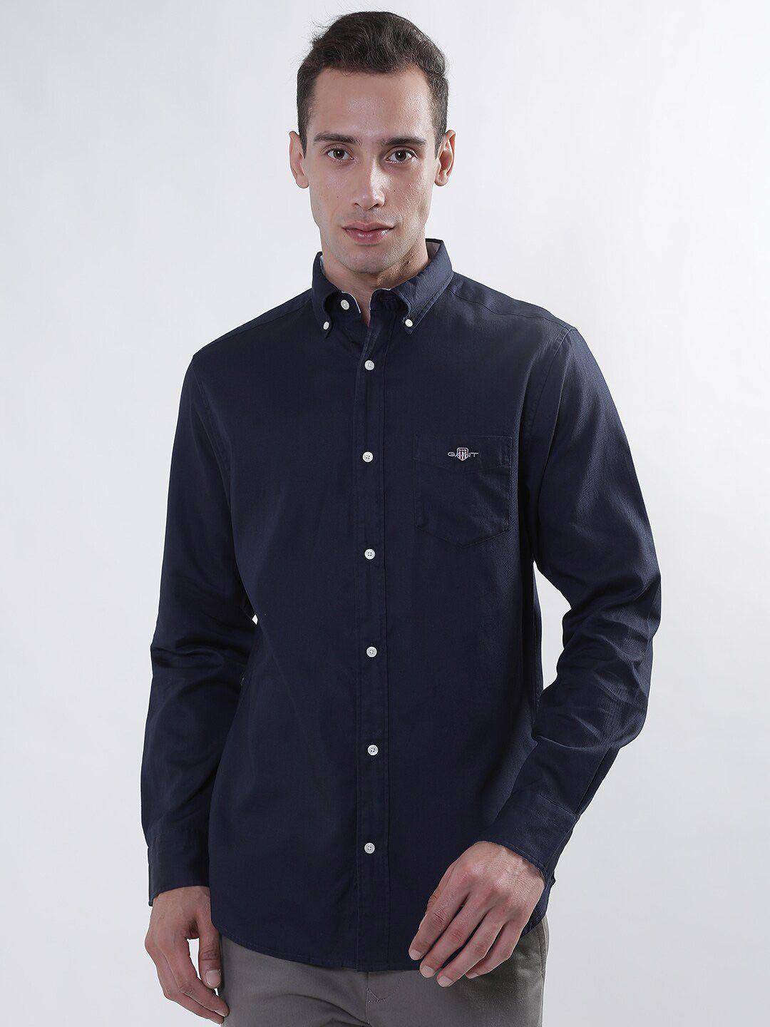 gant button down collar cotton casual shirt