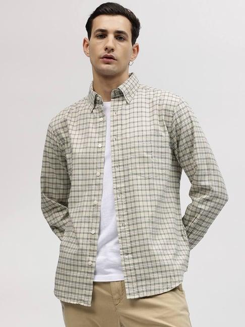 gant check button down regular fit shirt