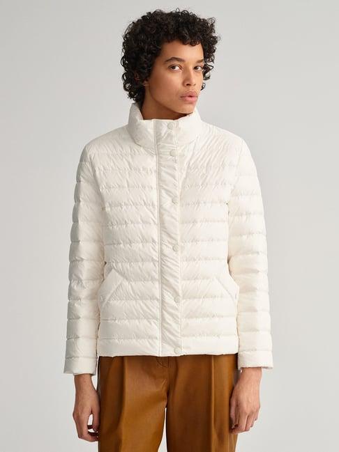 gant cream full sleeves puffer jacket