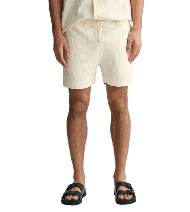 gant cream relaxed fit shorts