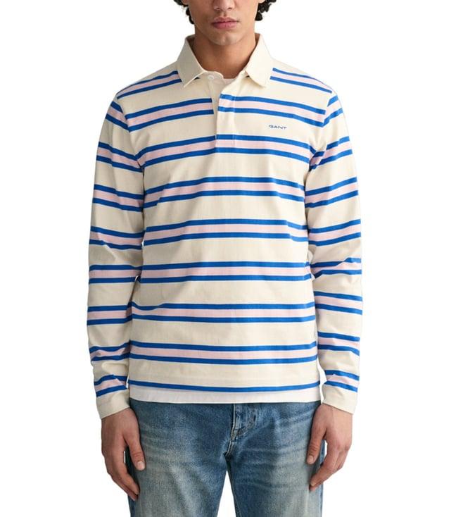 gant cream striped regular fit t-shirt