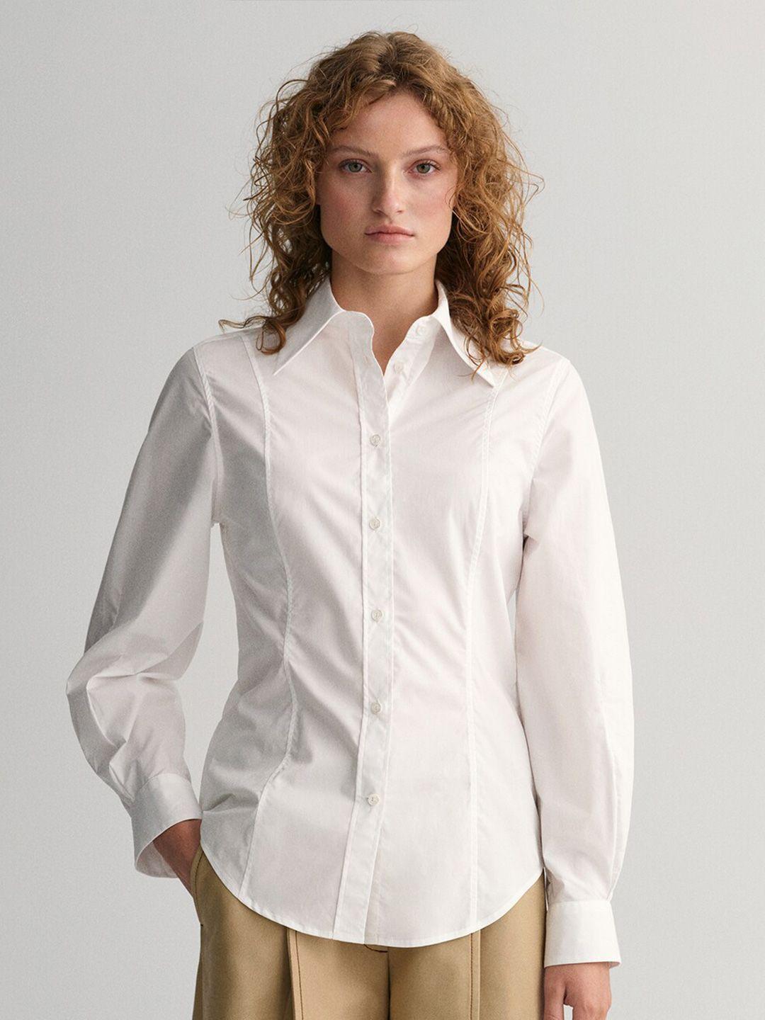 gant cutaway collar cotton casual shirt