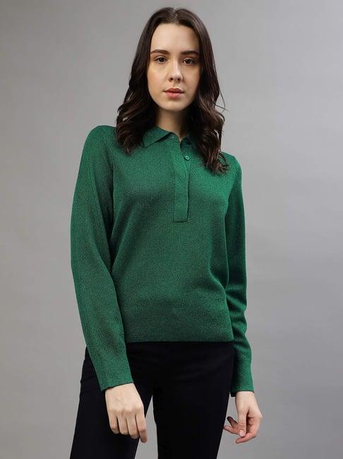 gant dark green cotton sweater
