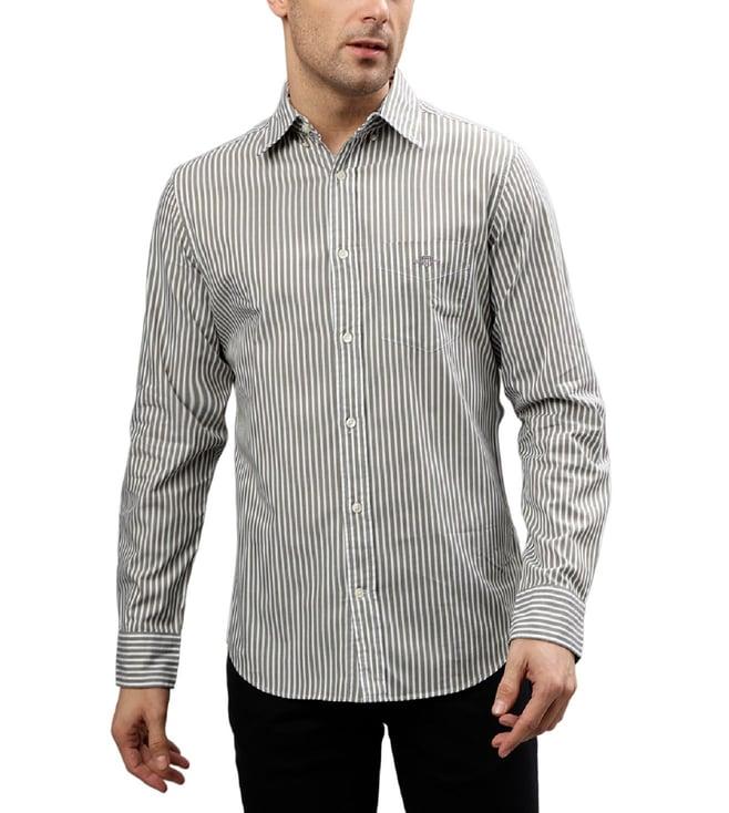 gant green fashion striped regular fit shirt