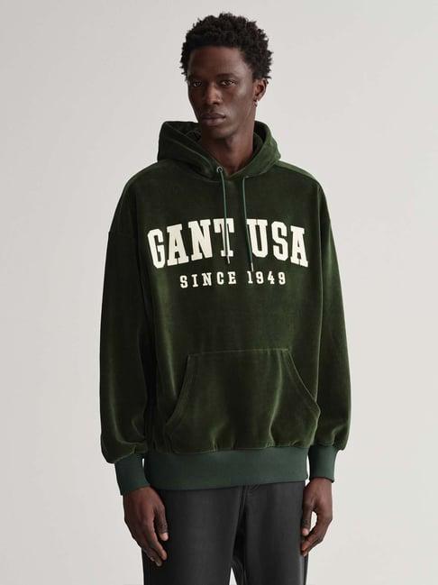 gant green hooded sweatshirt