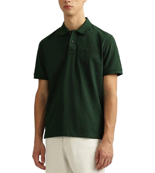 gant green logo regular fit polo t-shirt