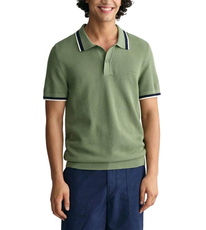 gant green regular fit polo t-shirt