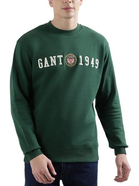 gant green relaxed fit embriodery sweatshirt