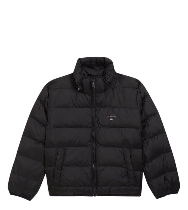 gant kids black regular fit puffer jacket