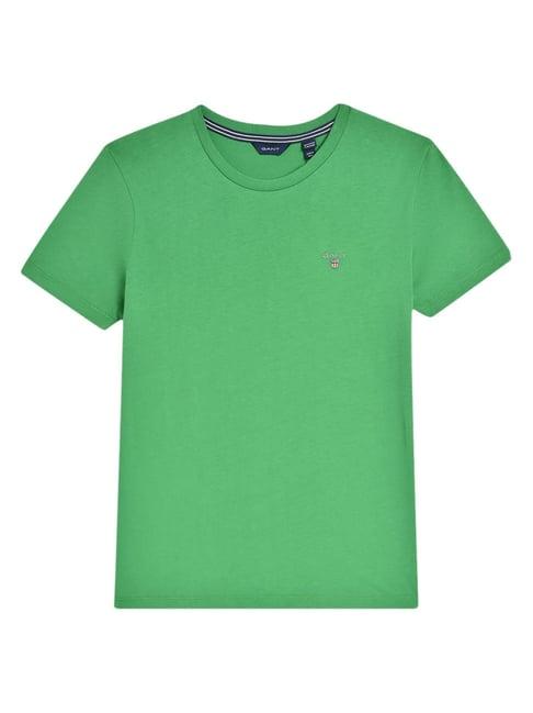 gant kids green solid t-shirt