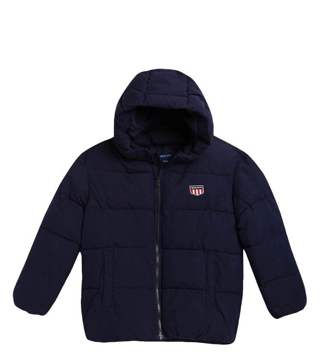 gant kids navy quilted regular fit jacket