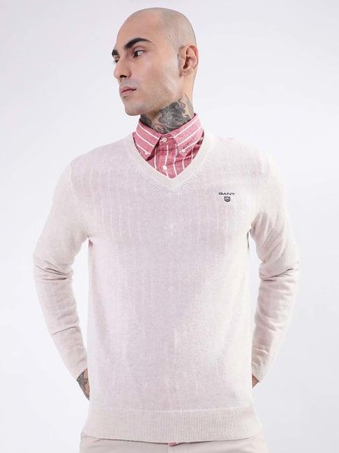 gant light pink striped sweater