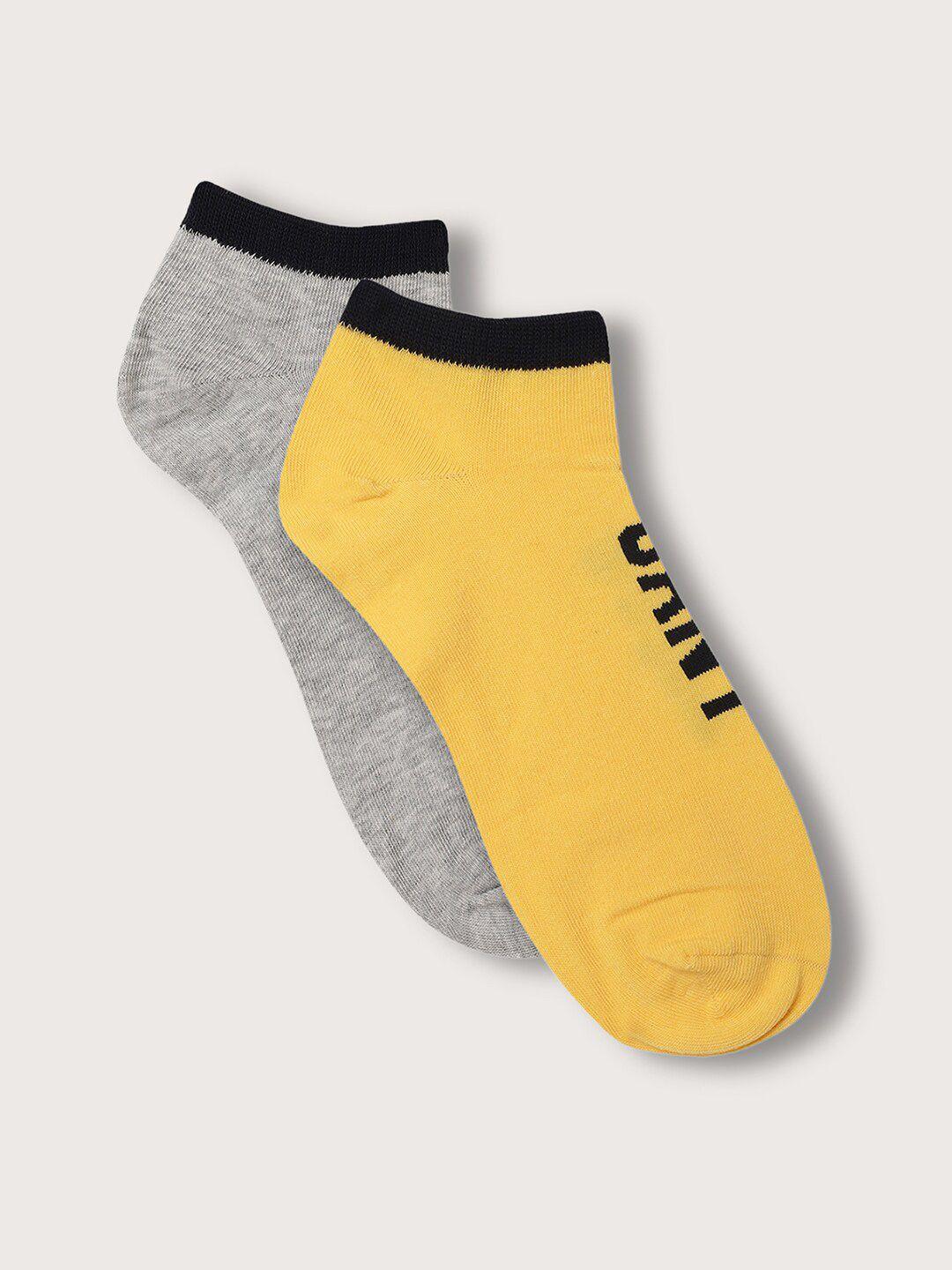 gant men pack of 2 ankle length cotton socks