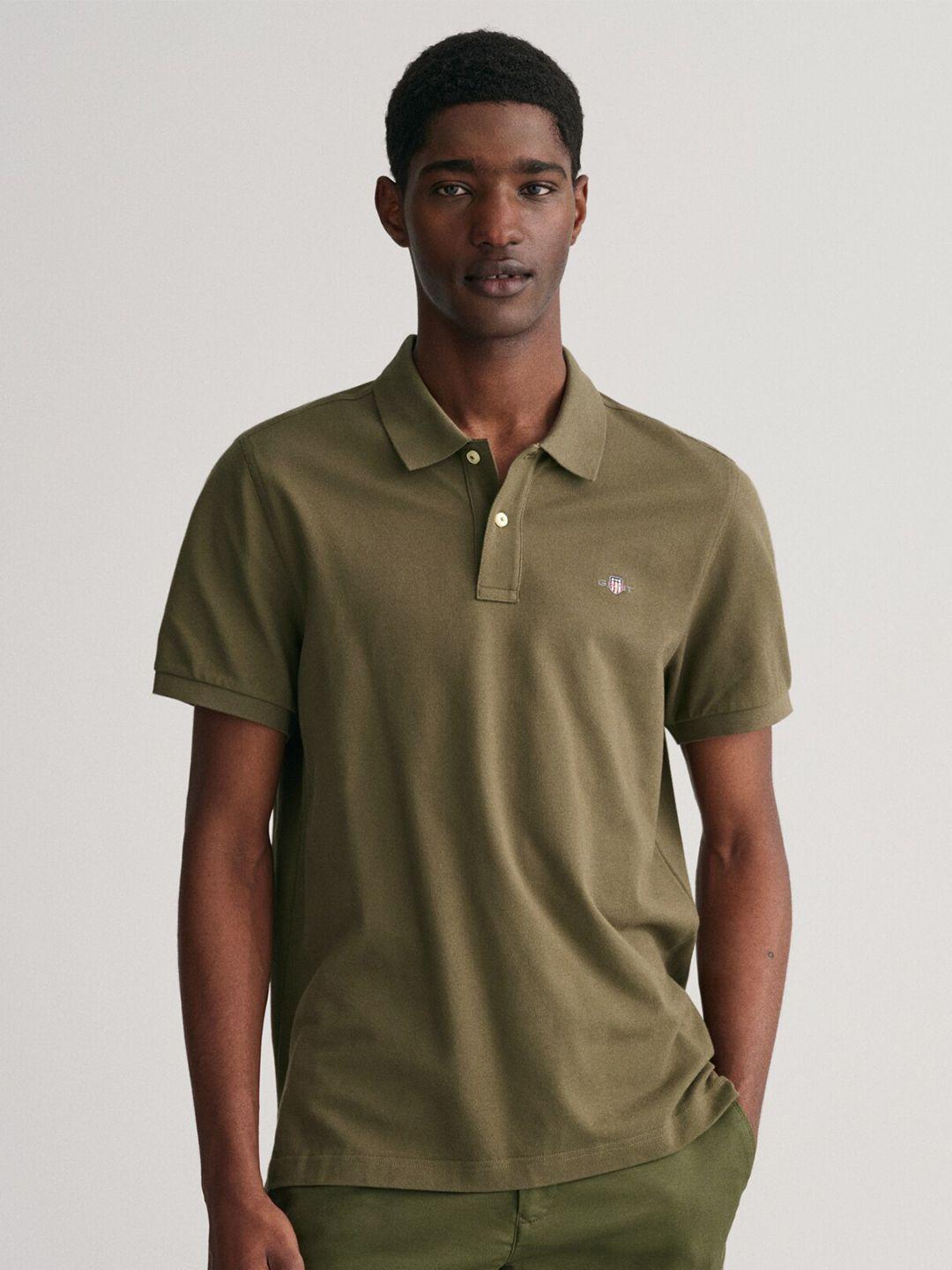 gant men polo collar t-shirt