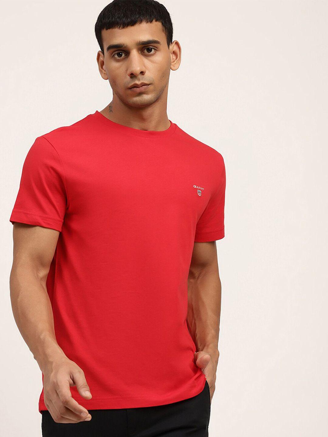 gant men red t-shirt