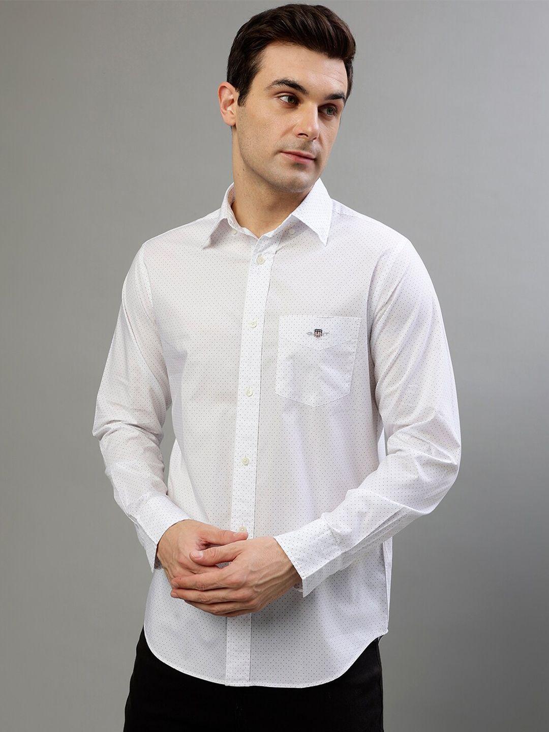 gant micro ditsy printed pure cotton casual shirt